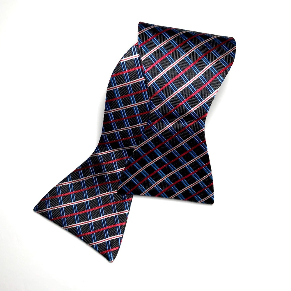 Ralph Lauren Multi-Color Plaid Adjustable Bow Tie